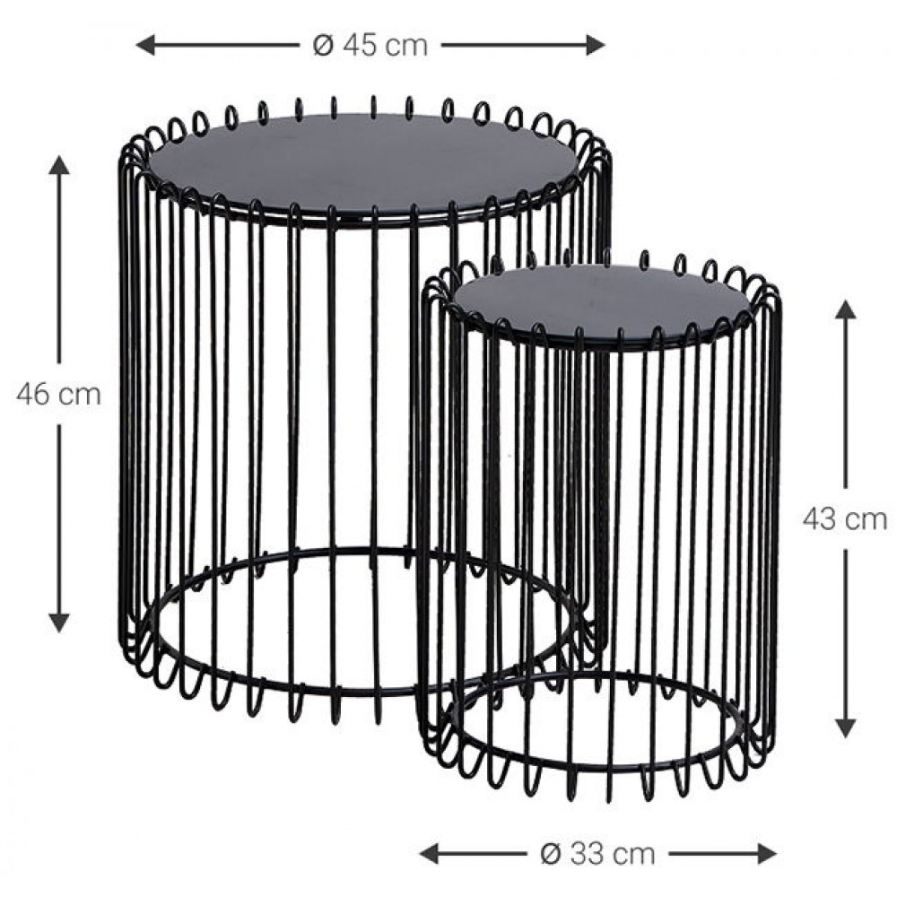 Τραπεζάκια σαλονιού Temporal Lite-Mauro
