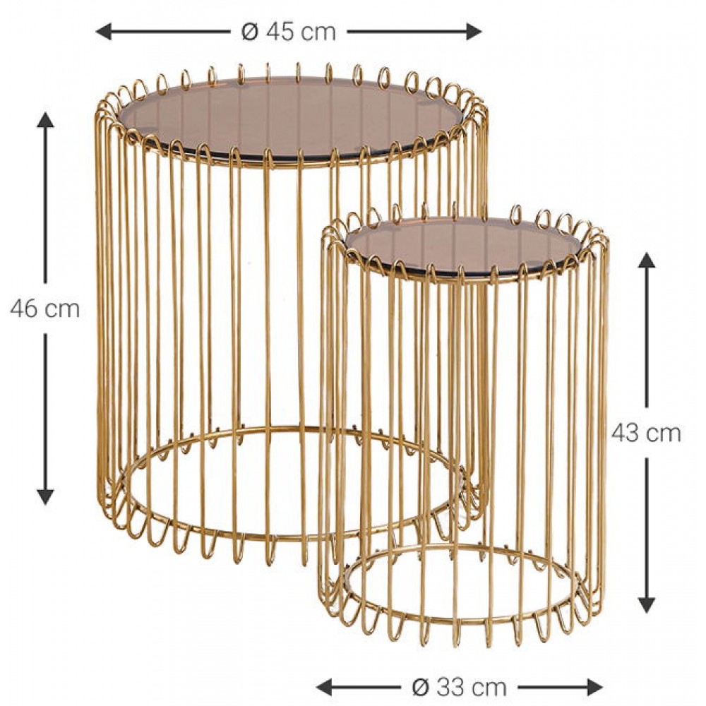 Τραπεζάκια σαλονιού Temporal Lite-Xruso