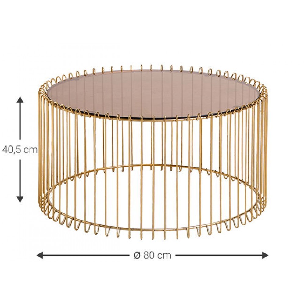 Τραπεζάκι σαλονιού Temporal Round-Xruso