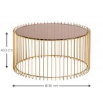 Τραπεζάκι σαλονιού Temporal Round-Xruso