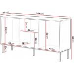 Μπουφές Inserto 150 3D-Cashmere