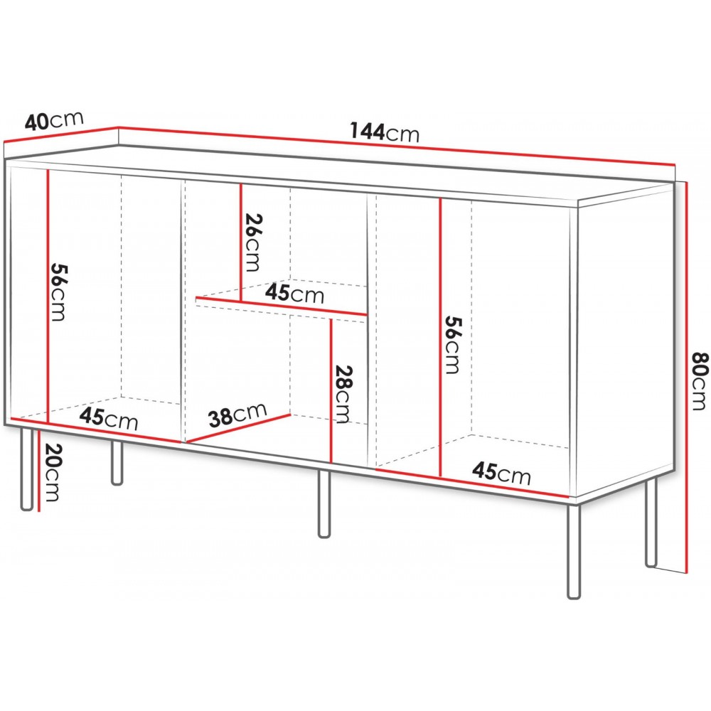 Μπουφές Inserto 150 3D-Mauro