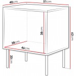 Κομοδίνο Inserto 1D 51x40x62