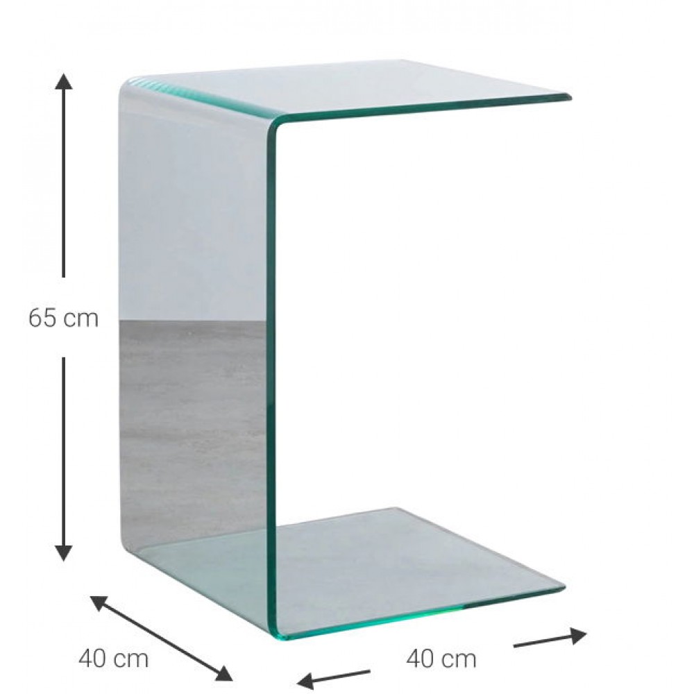 Βοηθητικό τραπεζάκι σαλονιού Crystal Crescent