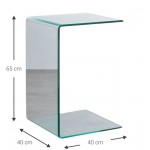 Βοηθητικό τραπεζάκι σαλονιού Crystal Crescent