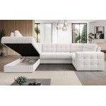 Γωνιακός καναπές Bale U-Leuko-Αριστερή
