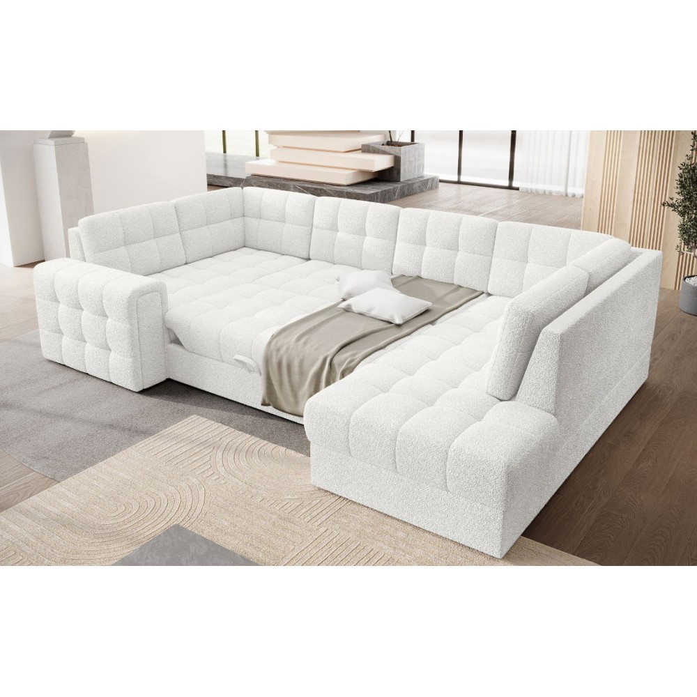 Γωνιακός καναπές Bale U-Leuko-Δεξιά