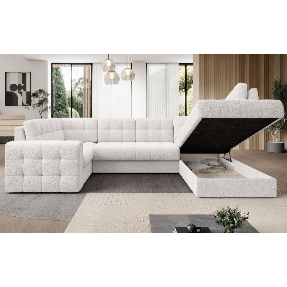 Γωνιακός καναπές Bale U-Leuko-Δεξιά