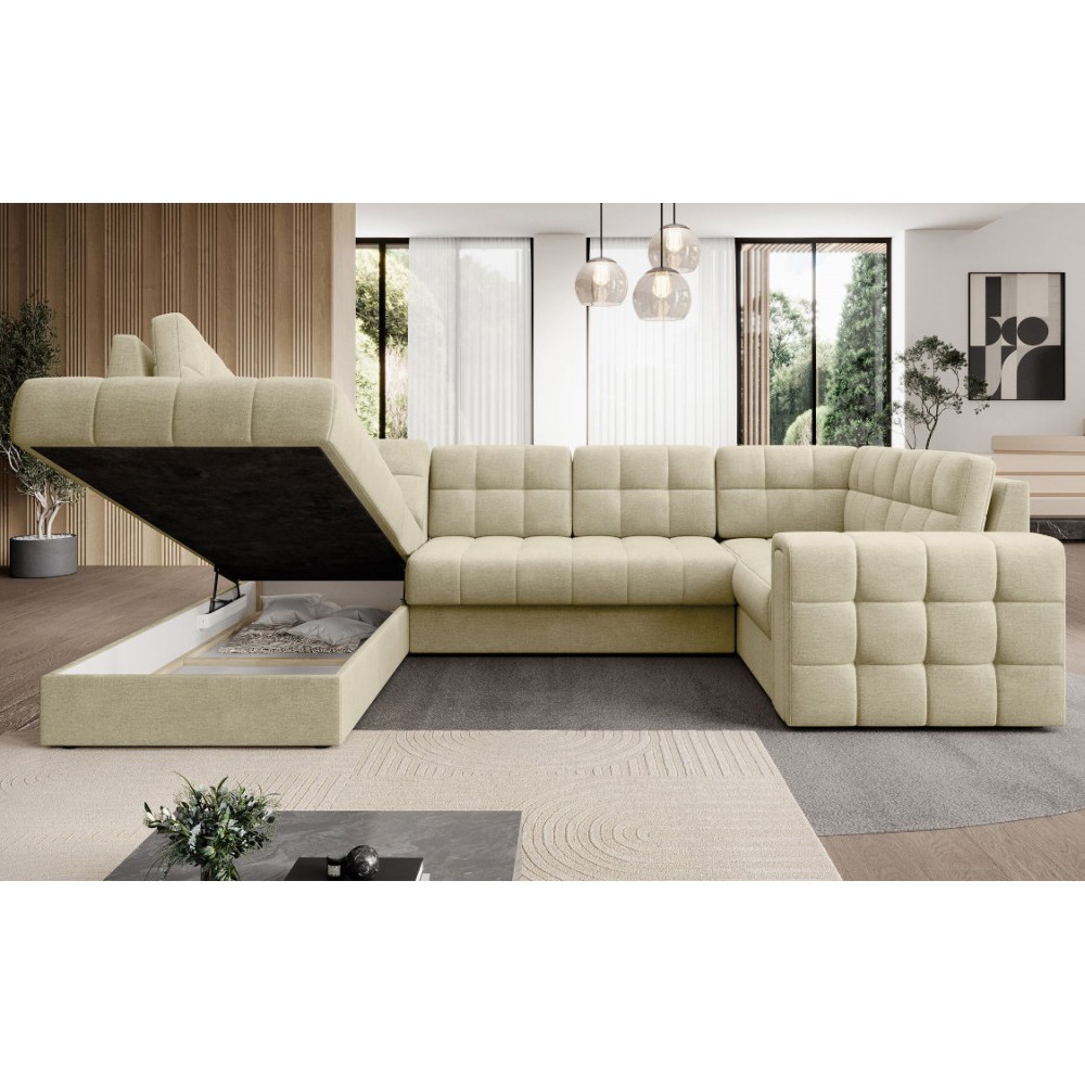 Γωνιακός καναπές Bale U-Ekrou-Αριστερή