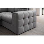 Γωνιακός καναπές Bale U-Gkri Skouro-Αριστερή