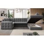 Γωνιακός καναπές Bale U-Gkri Skouro-Δεξιά