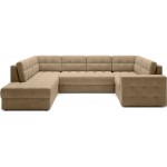 Γωνιακός καναπές Bale U-Mpez Skouro-Αριστερή