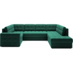 Γωνιακός καναπές Bale U-Prasino-Δεξιά