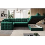 Γωνιακός καναπές Bale U-Prasino-Δεξιά