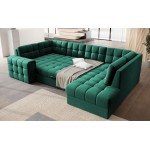 Γωνιακός καναπές Bale U-Prasino-Δεξιά