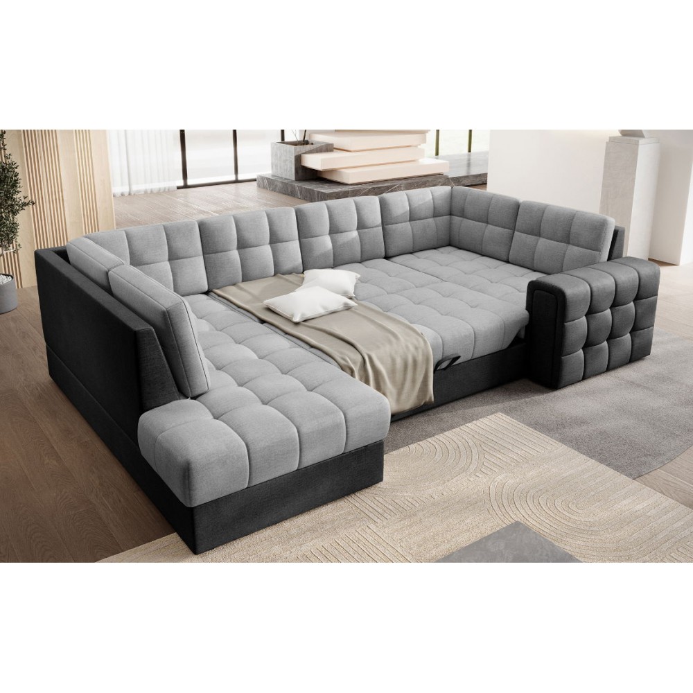 Γωνιακός καναπές Bale U-Gkri anoixto - mauro-Αριστερή