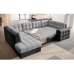 Γωνιακός καναπές Bale U-Gkri anoixto - mauro-Αριστερή