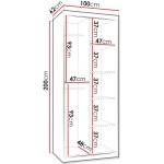 Ντουλάπα Wika συρόμενη-Mauro-Μήκος: 100 εκ.