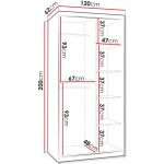 Ντουλάπα Wika συρόμενη-Artisan-Μήκος: 120 εκ.