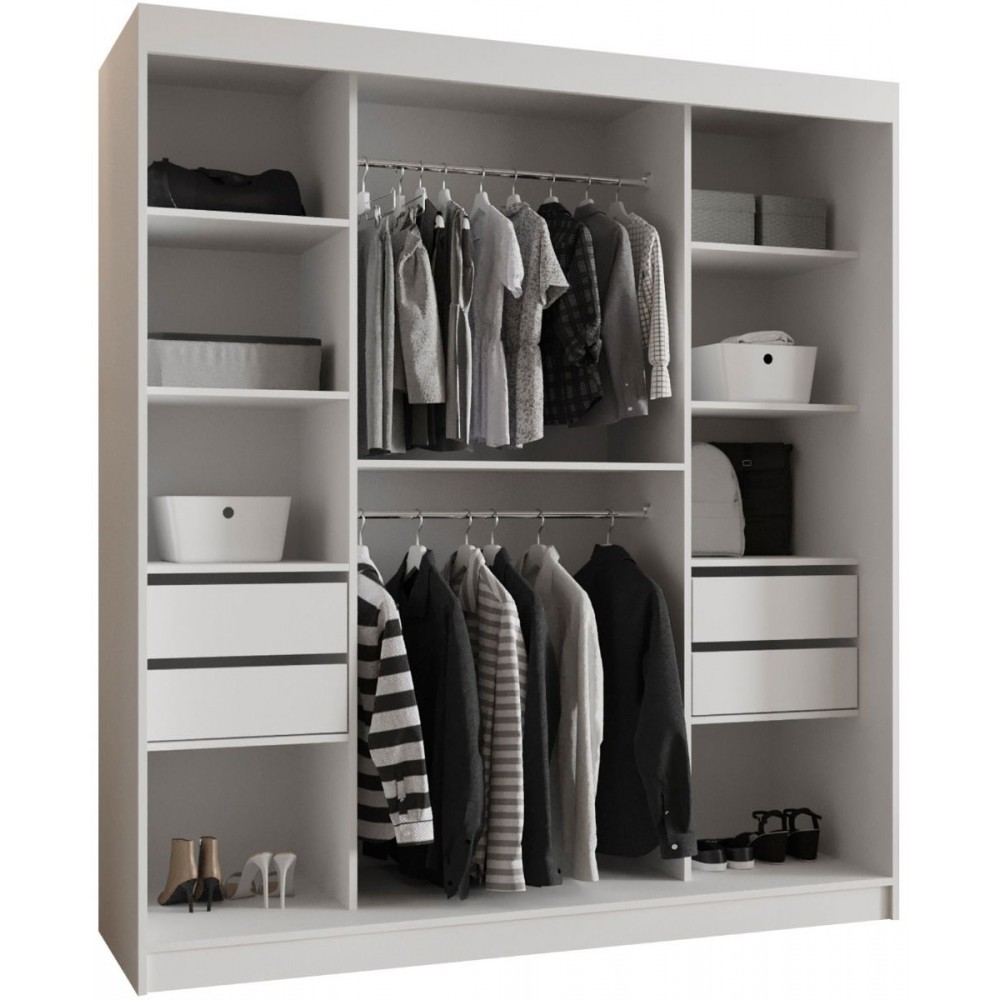 Ντουλάπα Wika 180 συρόμενη-Leuko