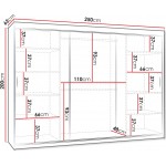 Ντουλάπα Wika 250 συρόμενη-Leuko