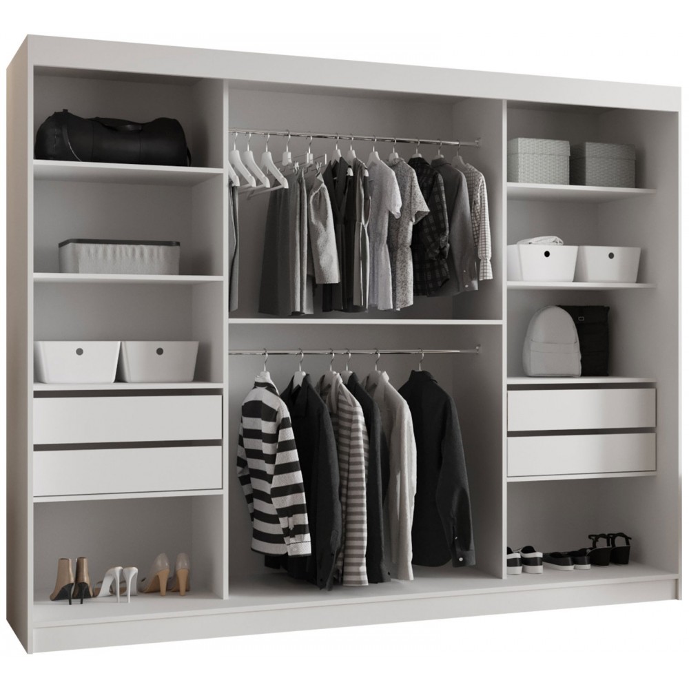 Ντουλάπα Wika Plus συρόμενη 250x62x200