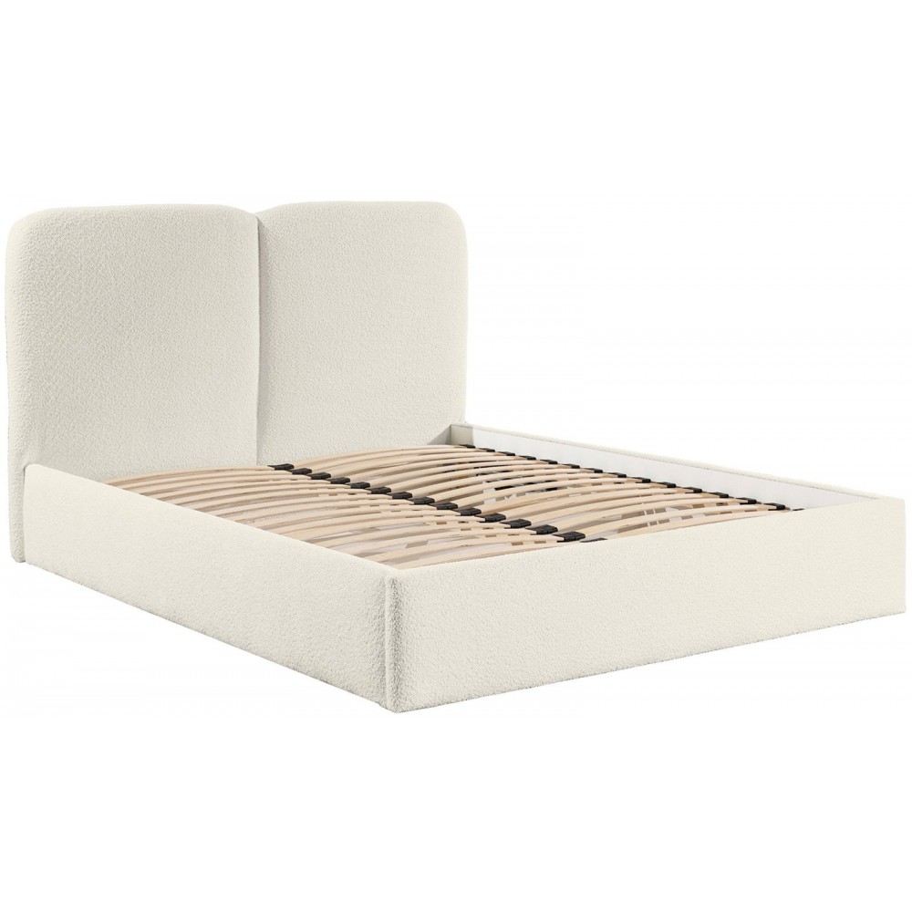 Επενδυμένο κρεβάτι Heaven-Silver Gray-140 x 200