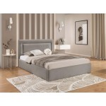 Επενδυμένο κρεβάτι Dream-Silver Gray-180 x 200