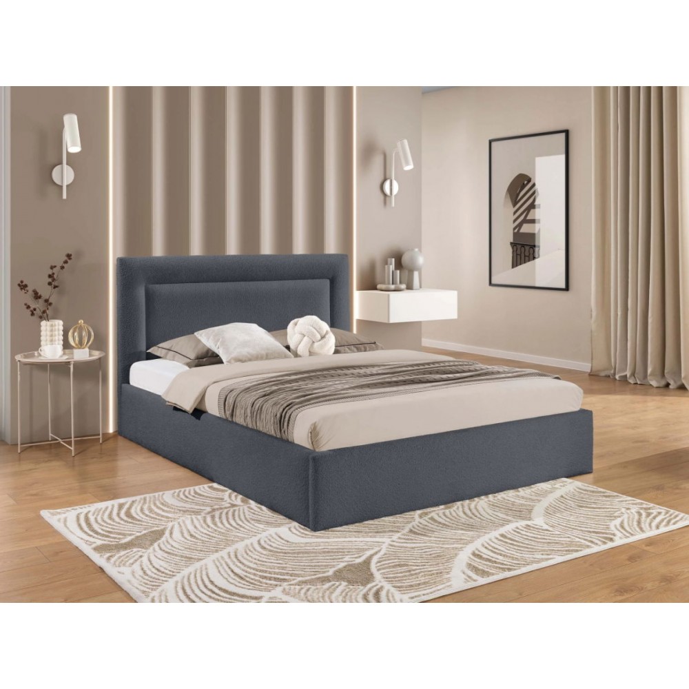 Επενδυμένο κρεβάτι Dream-Anthraki-180 x 200