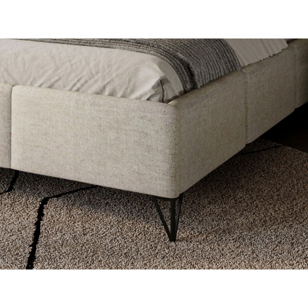 Επενδυμένο κρεβάτι Loren-Mpez Anoixto-140 x 200