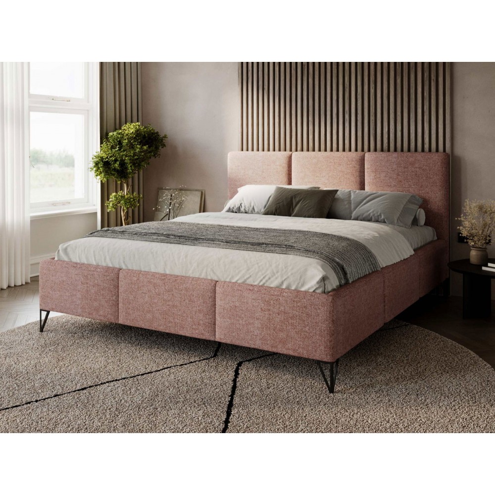 Επενδυμένο κρεβάτι Loren-Roz-180 x 200