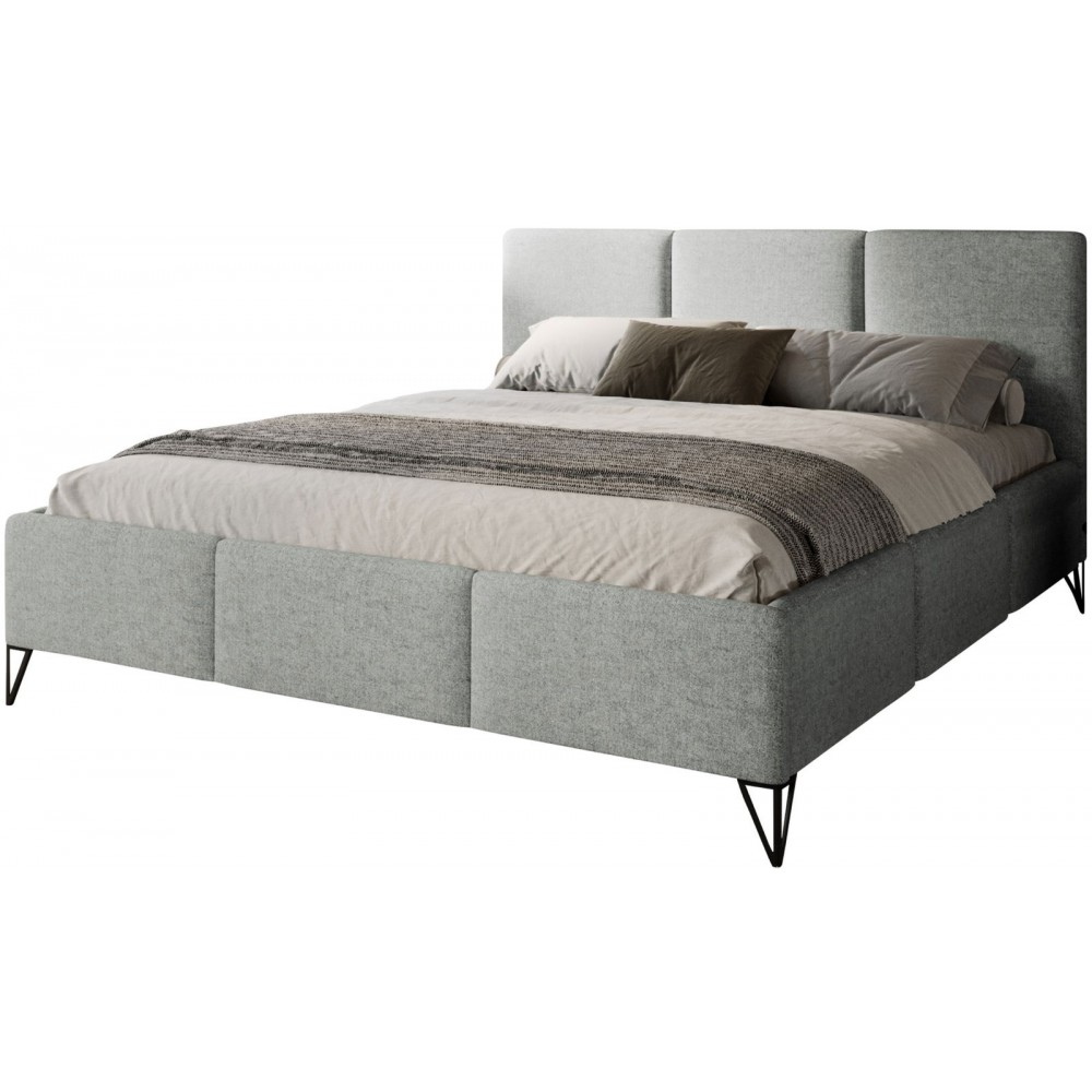 Επενδυμένο κρεβάτι Loren-Gkri Anoixto-160 x 200