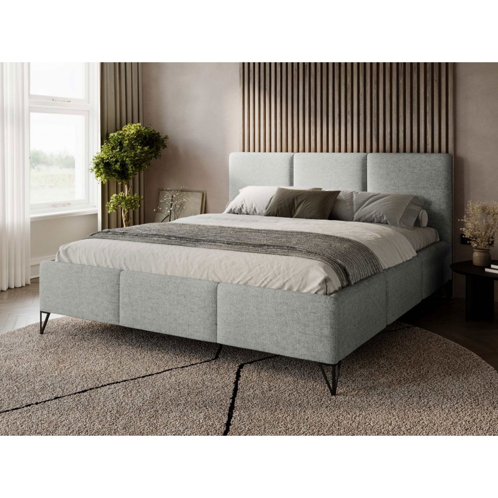 Επενδυμένο κρεβάτι Loren-Gkri Anoixto-180 x 200