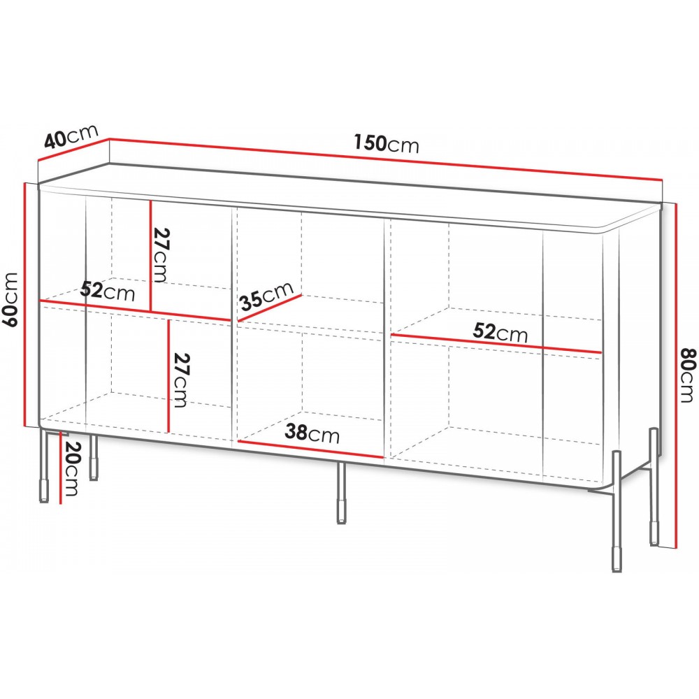 Μπουφές Vera 150-Mauro