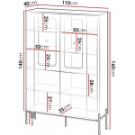 Βιτρίνα Vera 110-Leuko