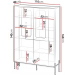 Βιτρίνα Vera 110 110x40x160