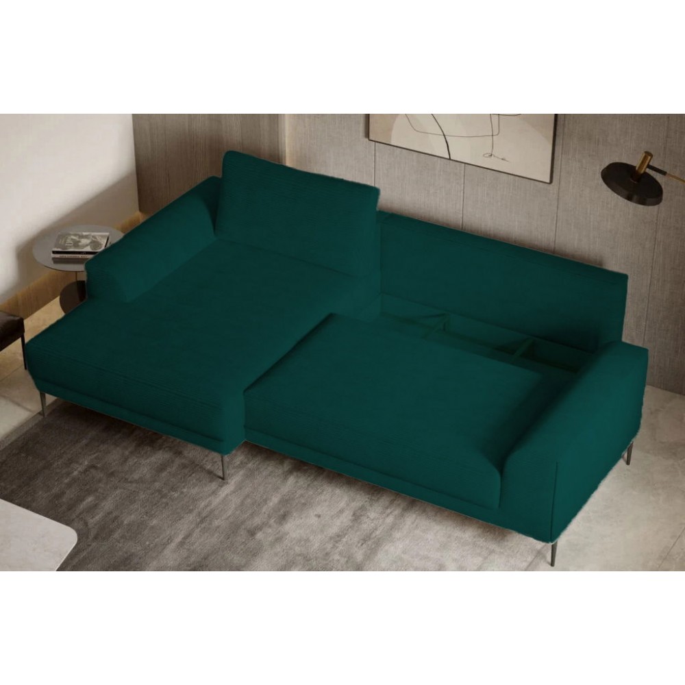 Γωνιακός καναπές Holland Mini-Prasino-Δεξιά