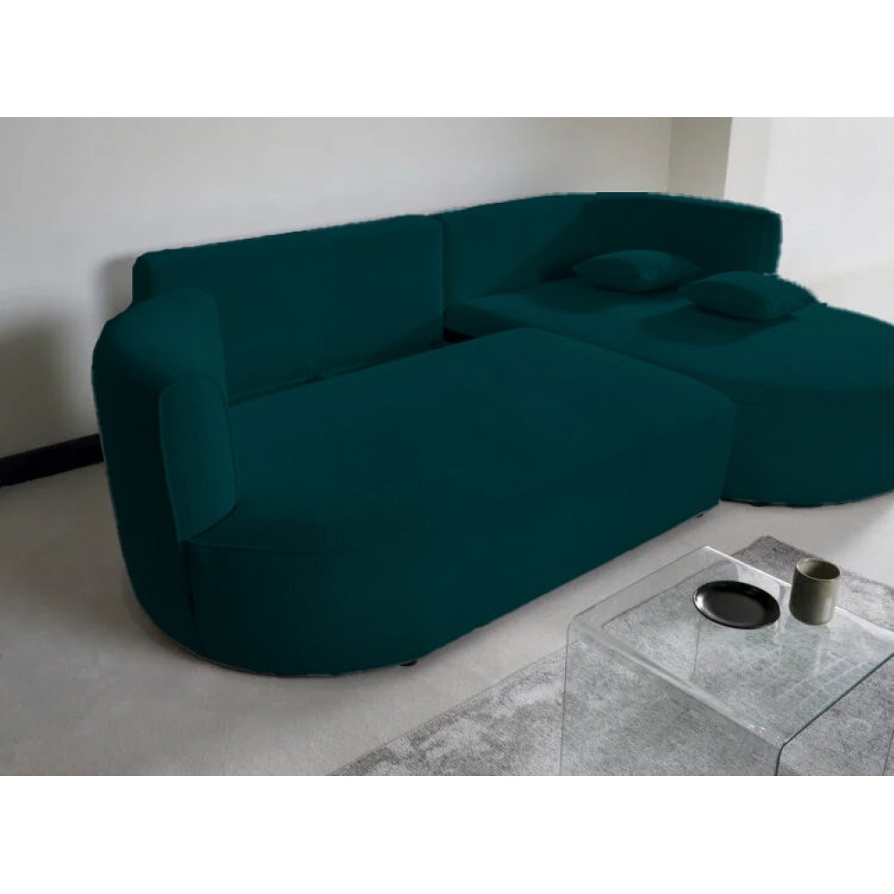 Γωνιακός καναπές Iris Mini-Prasino-Δεξιά