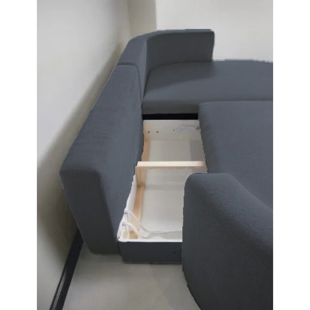 Γωνιακός καναπές Iris Mini-Gkri-Αριστερή