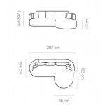 Γωνιακός καναπές Iris Mini-Gkri-Δεξιά