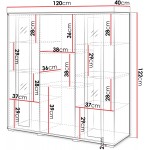 Βιτρίνα Caro HB 120-Leuko