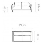 Καναπές Kida διθέσιος-Sapio milo