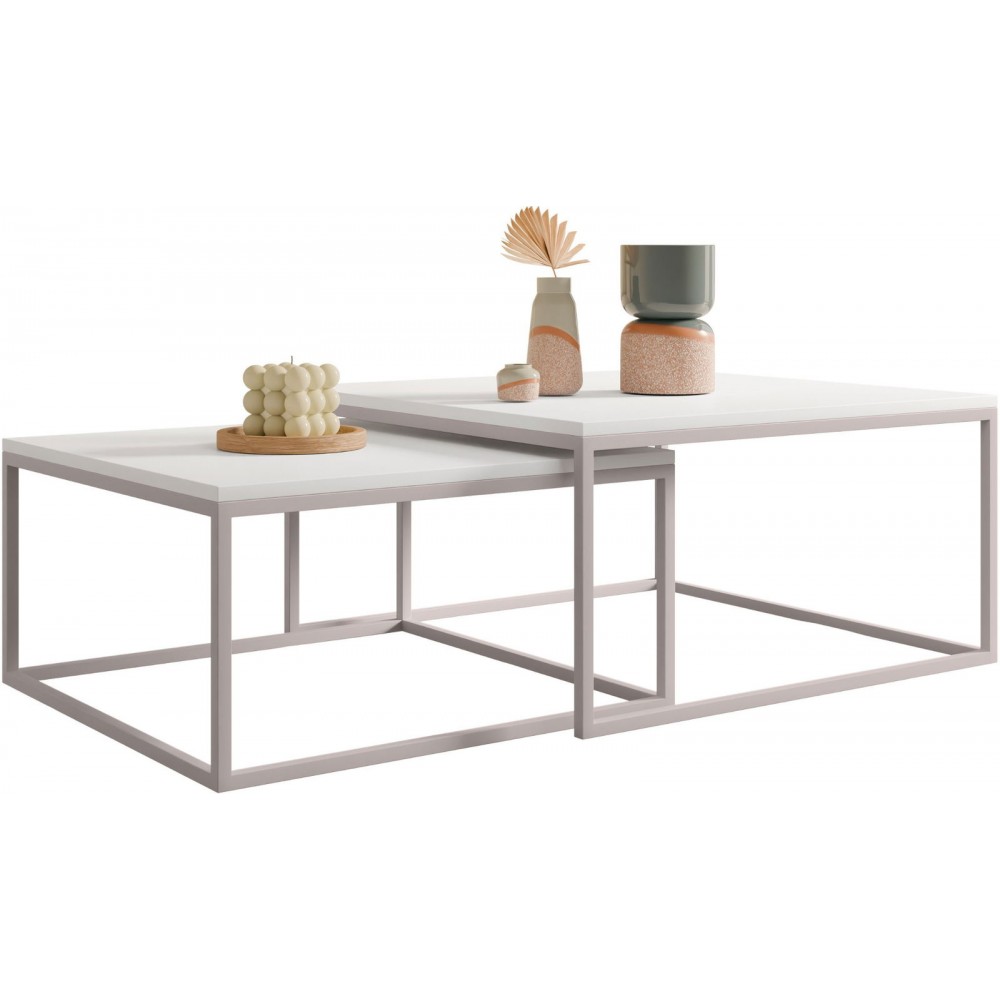 Σετ τραπεζάκια σαλονιού Dual -Leuko