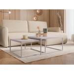 Σετ τραπεζάκια σαλονιού Dual  76x76x39
