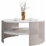 Τραπεζάκι σαλονιού Fikoli-Leuko Marmaro