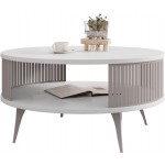 Τραπεζάκι σαλονιού Roenni-Λευκό - Κασμίρ