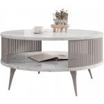 Τραπεζάκι σαλονιού Roenni III-Leuko Marmaro