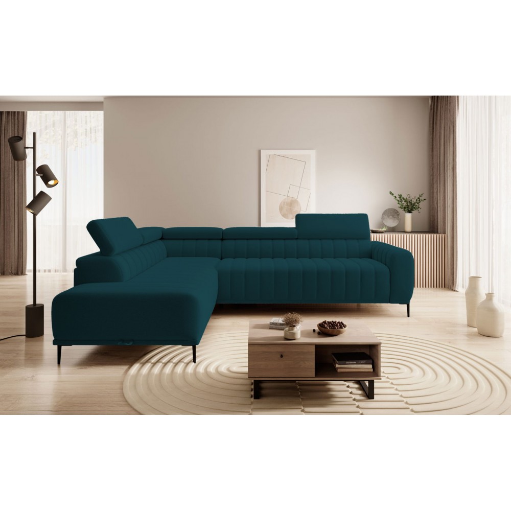 Γωνιακός καναπές Elysia-Prasino-Αριστερή