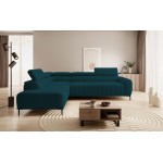 Γωνιακός καναπές Elysia-Prasino-Αριστερή