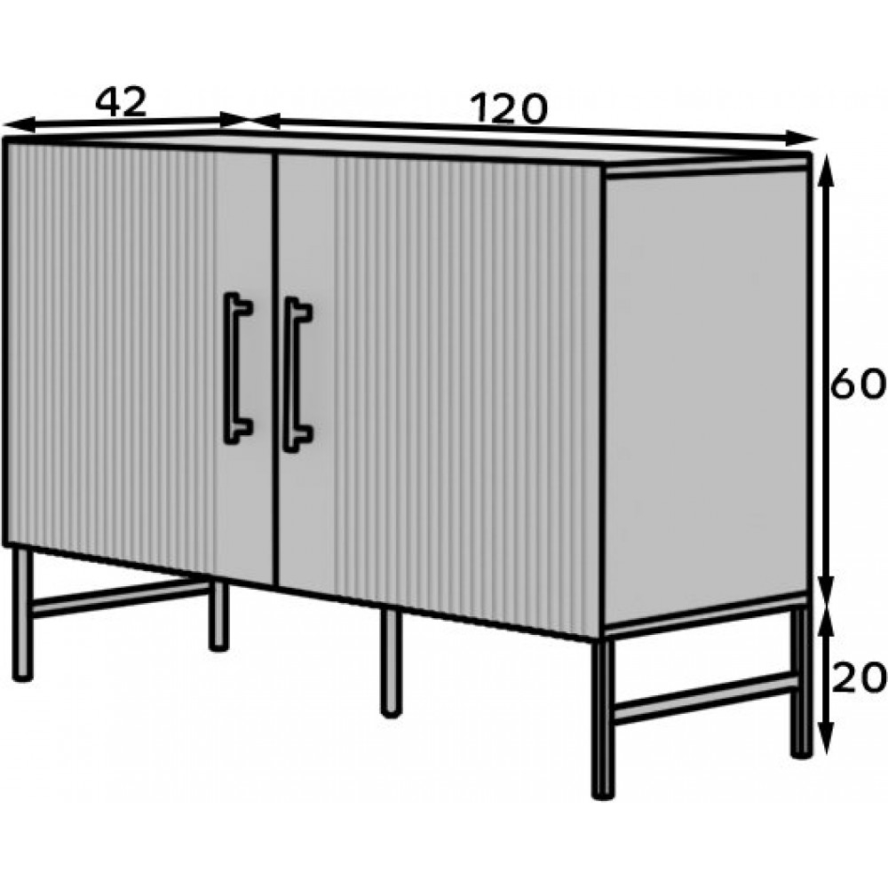 Μπουφές Ravenn 120x42x80